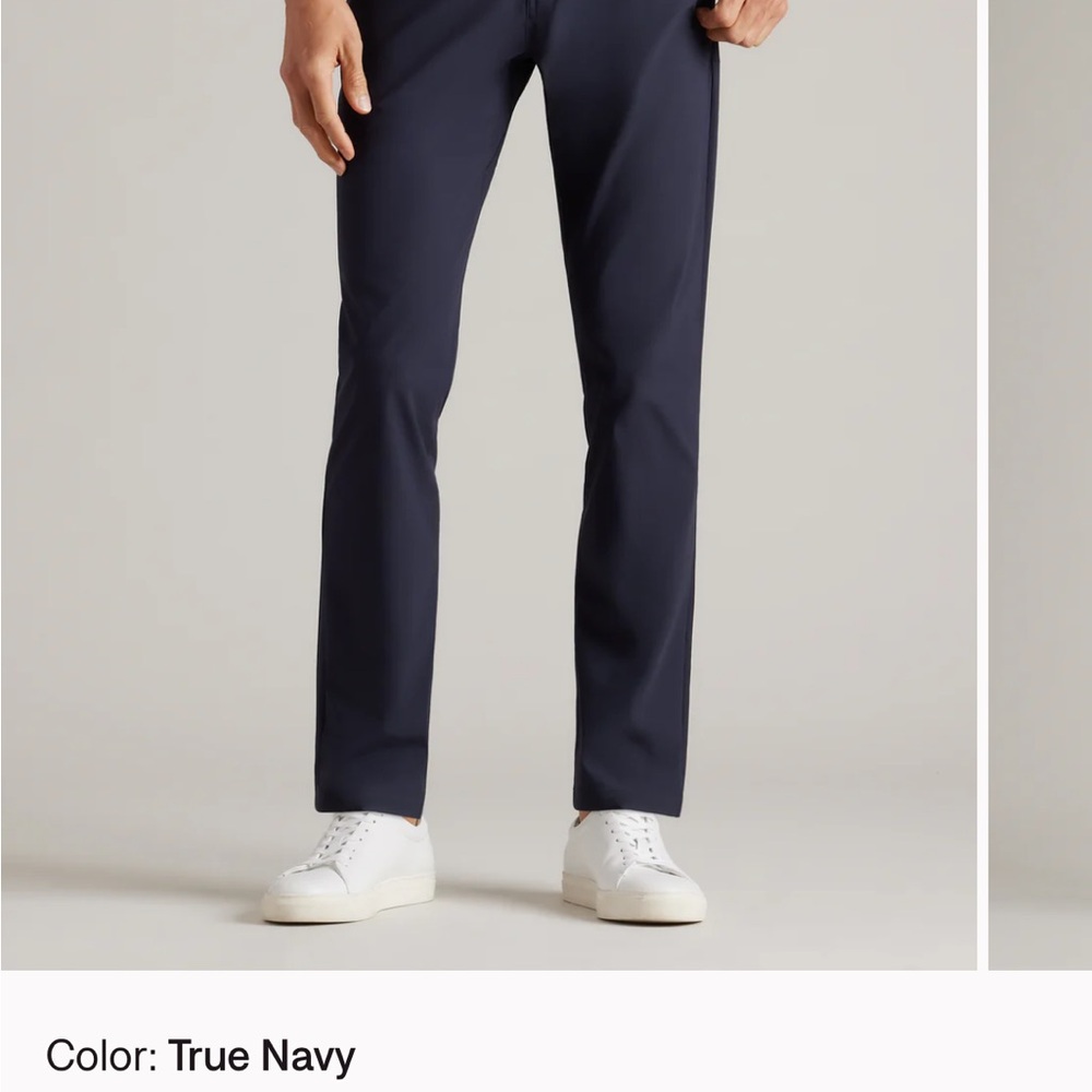 RHONE Men's Navy Pants Gotham Athletic Fit